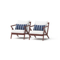 Vaughn 2 Piece Sunbrella Outdoor Patio Club Chairs