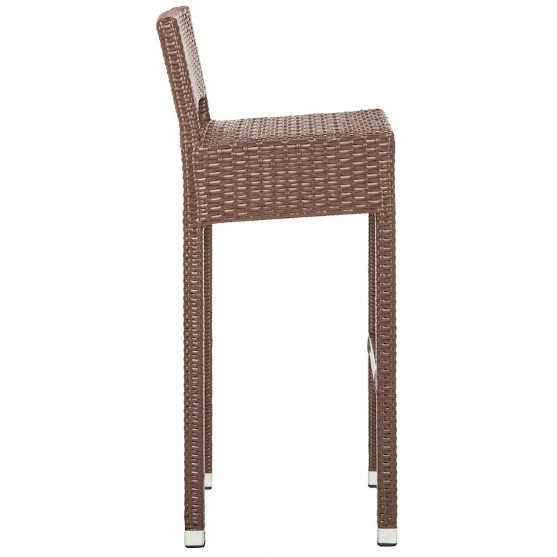 SAFAVIEH Landry Indoor-Outdoor Stacking Grey 30-inch Counter Stool - 13 W x 18 D x 38 H