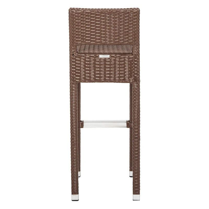 SAFAVIEH Landry Indoor-Outdoor Stacking Grey 30-inch Counter Stool - 13 W x 18 D x 38 H