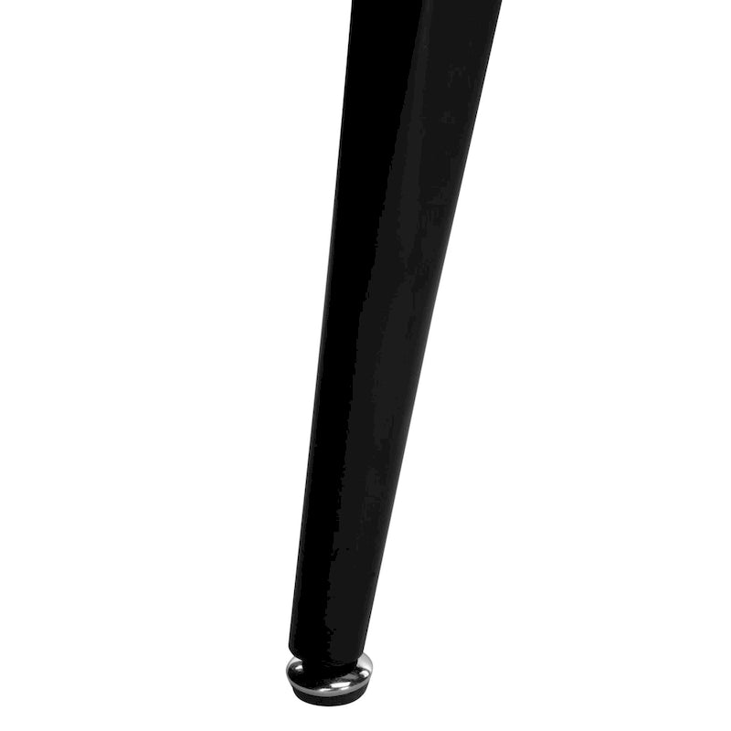 Mid-Century Wood Console Table with Black Metal Frame – Brown / Black