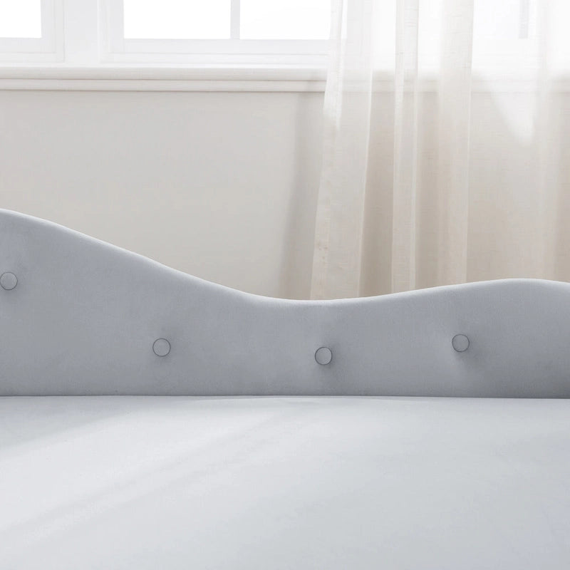 Storage pillow velvet chaise modern fabric rolled arm chaise