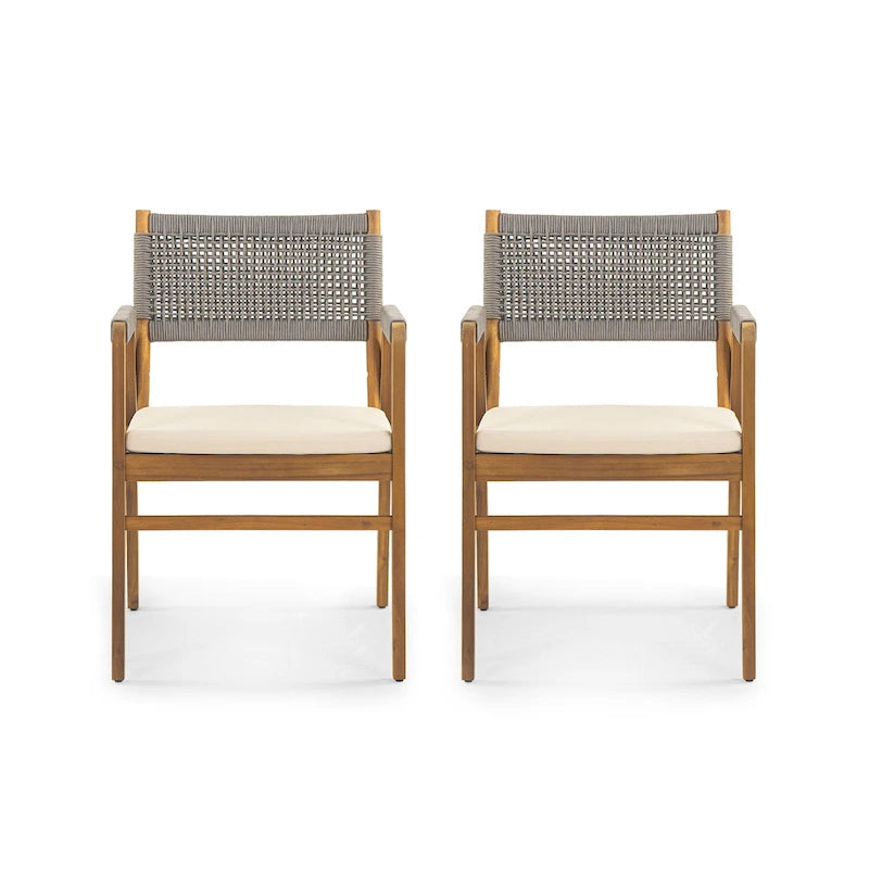Joueyf Outdoor 3-piece acacia wood Dining Set by Christopher Knight Home