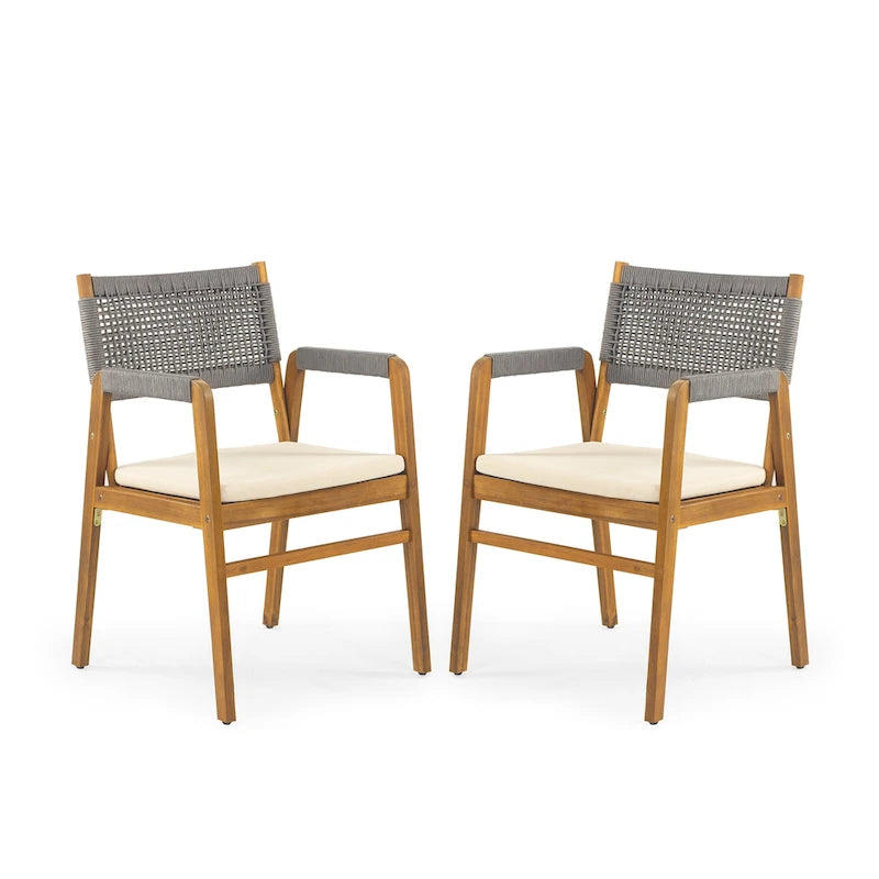 Joueyf Outdoor 3-piece acacia wood Dining Set by Christopher Knight Home