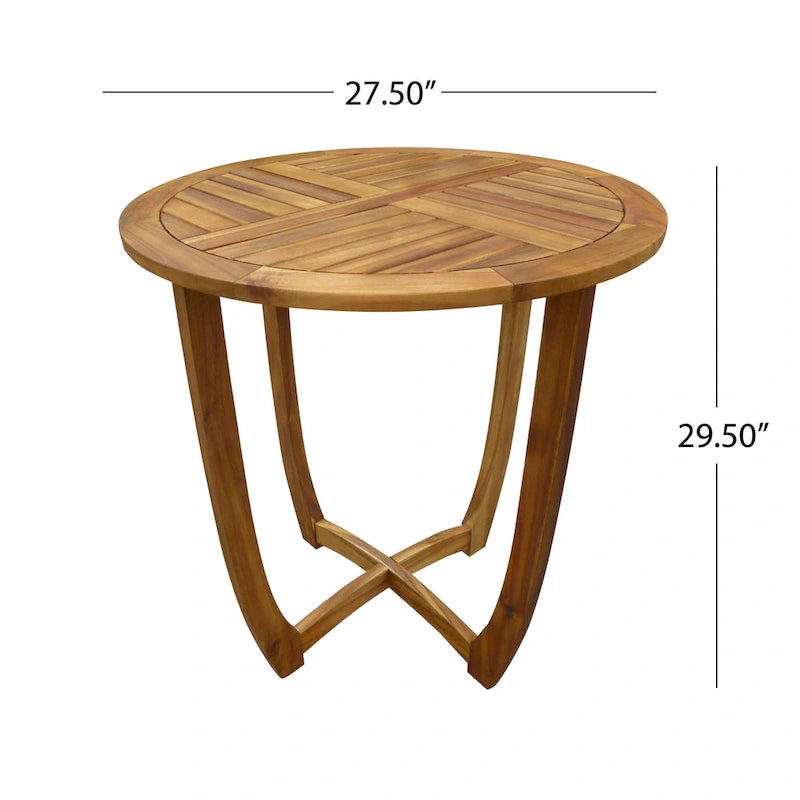 Joueyf Outdoor 3-piece acacia wood Dining Set by Christopher Knight Home