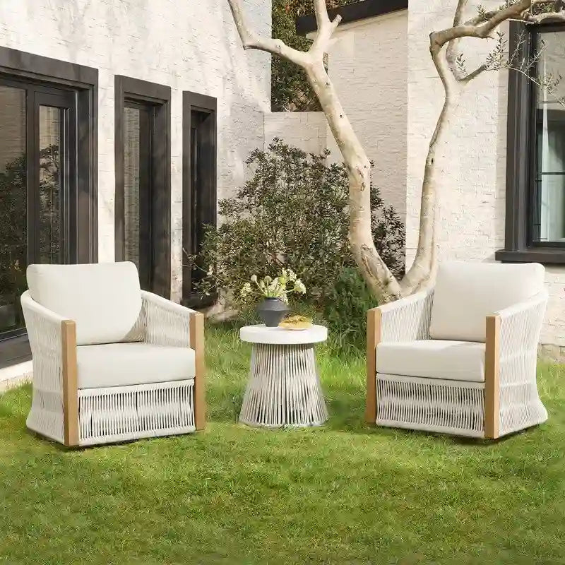 Carlos 3-Piece Outdoor Patio Furniture Conversation Sets