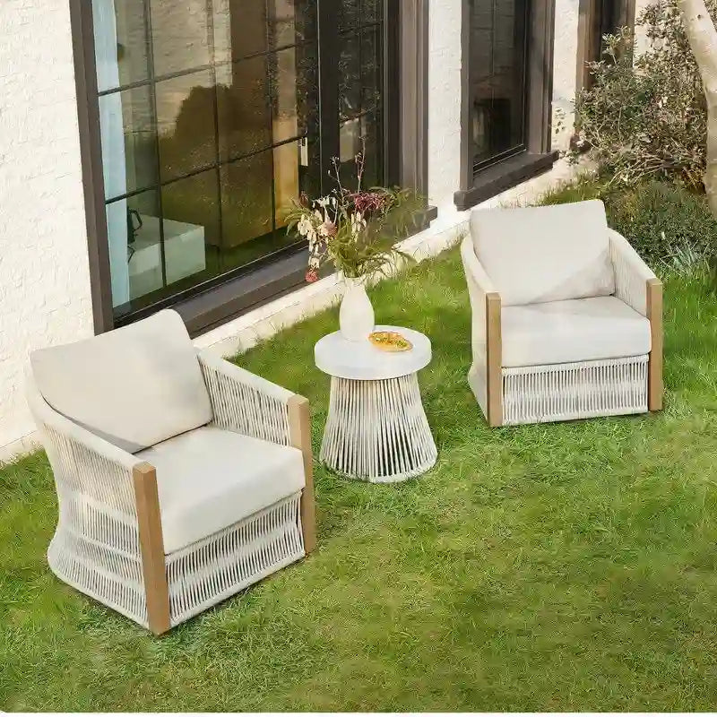 Carlos 3-Piece Outdoor Patio Furniture Conversation Sets