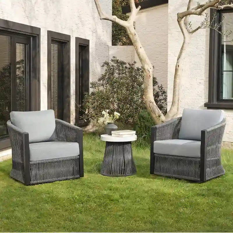 Carlos 3-Piece Outdoor Patio Furniture Conversation Sets