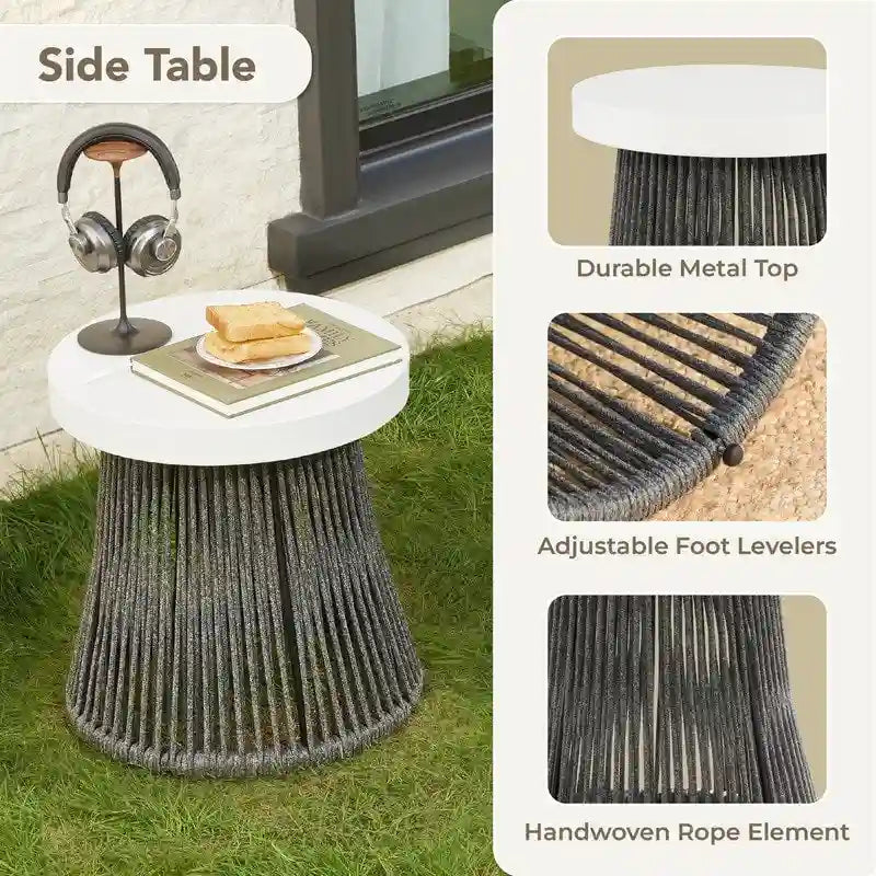 Carlos 3-Piece Outdoor Patio Furniture Conversation Sets