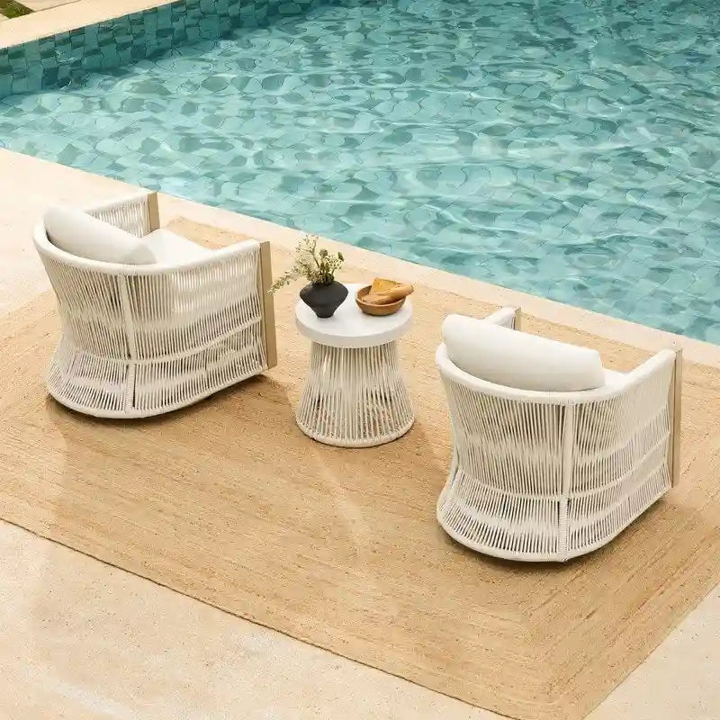 Carlos 3-Piece Outdoor Patio Furniture Conversation Sets