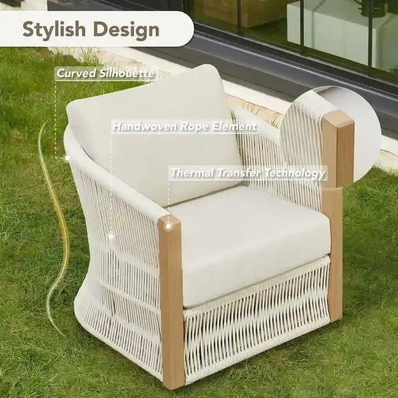 Carlos 3-Piece Outdoor Patio Furniture Conversation Sets