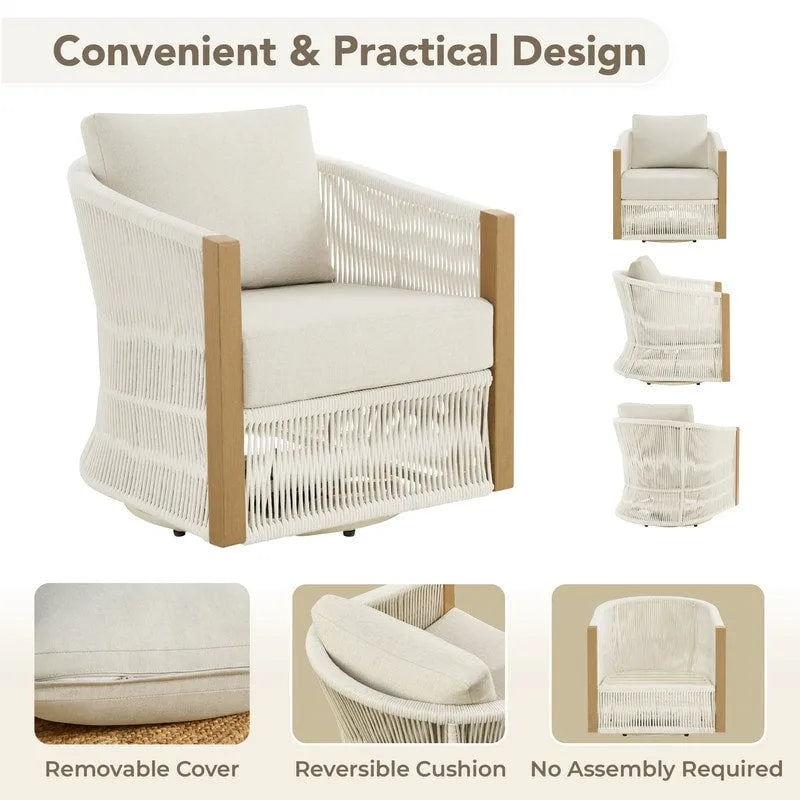 Carlos 3-Piece Outdoor Patio Furniture Conversation Sets