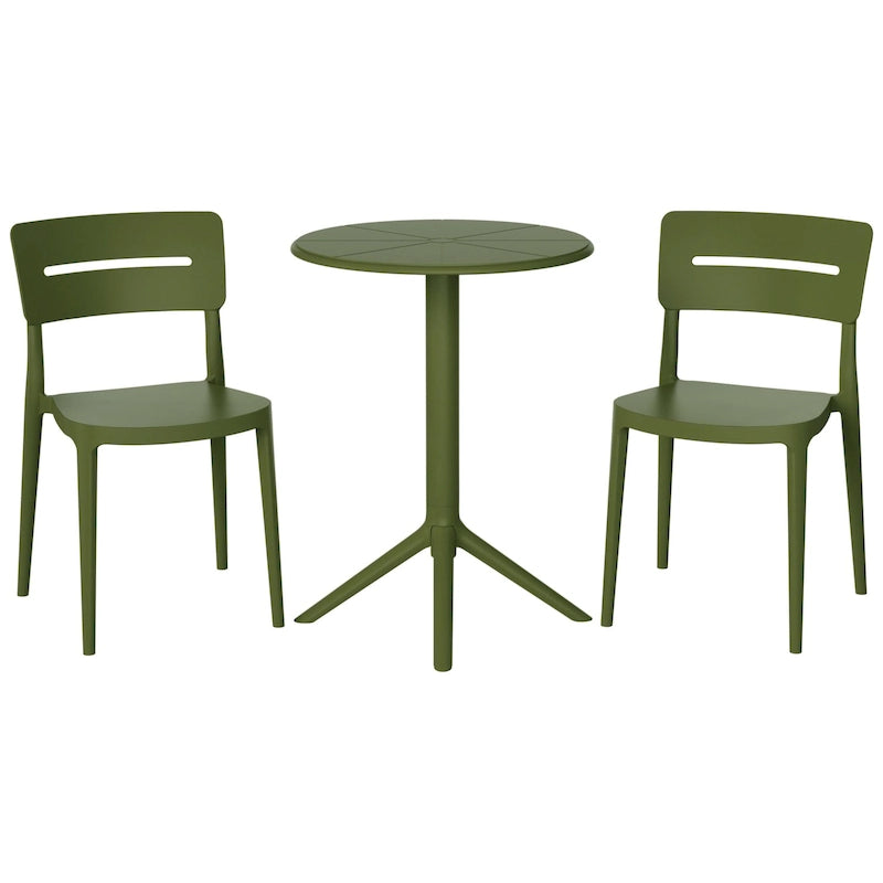 Frond and Form 2-Person Outdoor Round Dining Set