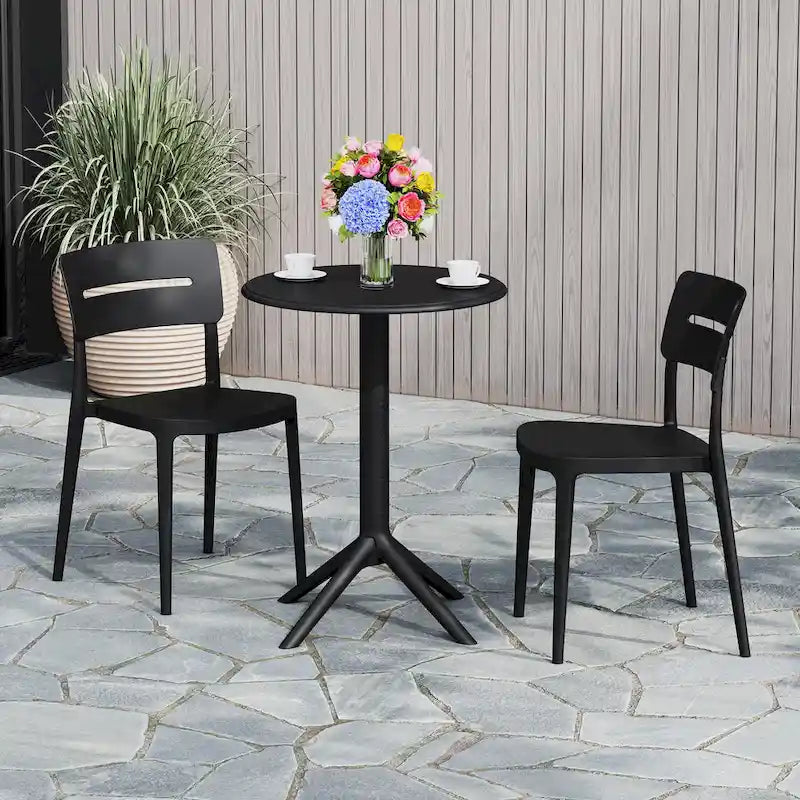 Frond and Form 2-Person Outdoor Round Dining Set