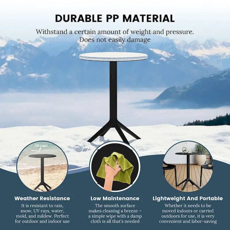 Frond and Form 2-Person Outdoor Round Dining Set