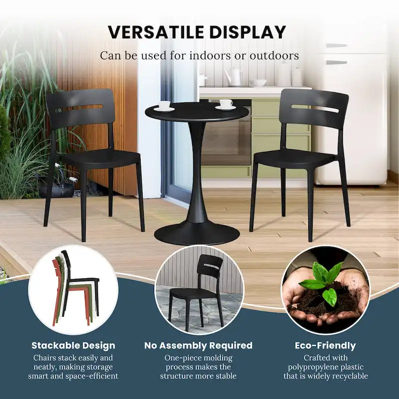 Frond and Form 2-Person Outdoor Round Dining Set