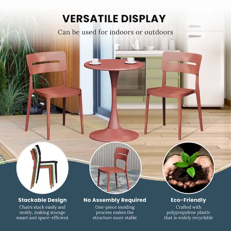 Frond and Form 2-Person Outdoor Round Dining Set