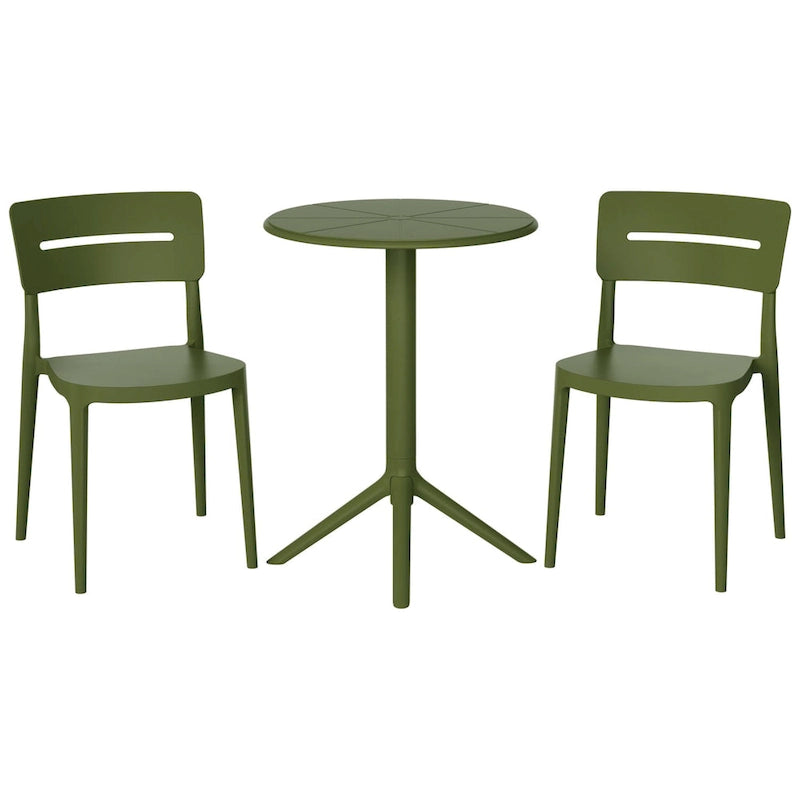 Frond and Form 2-Person Outdoor Round Dining Set