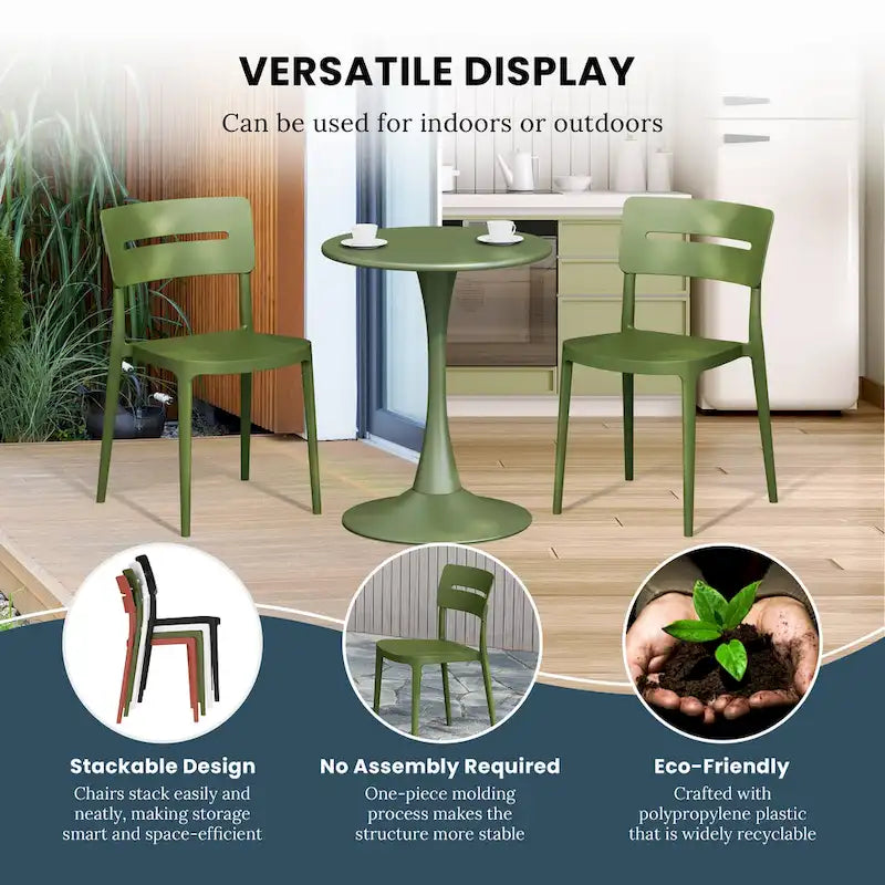 Frond and Form 2-Person Outdoor Round Dining Set