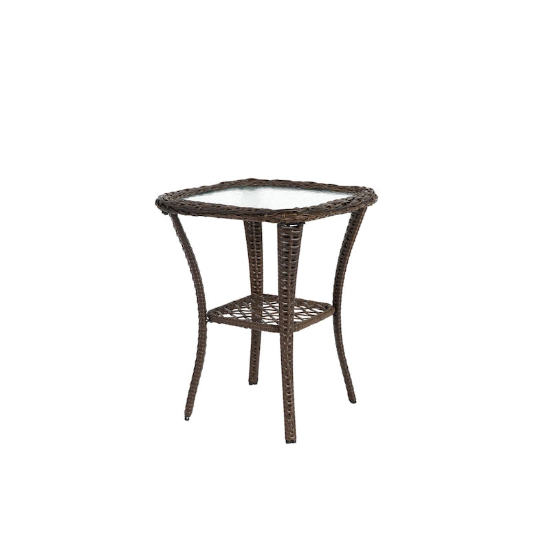 3 Pieces Outdoor Swivel Rocker Patio Chairs