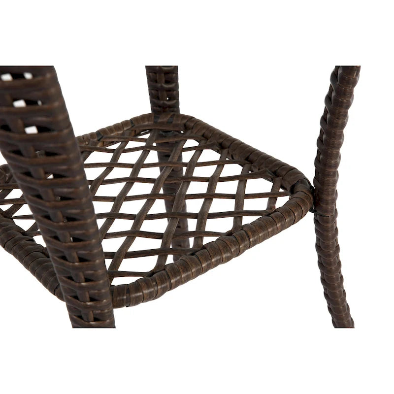 3 Pieces Outdoor Swivel Rocker Patio Chairs