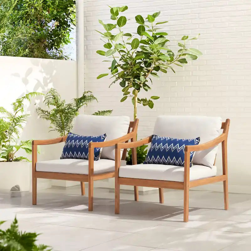 Outdoor Single Solid Wooden Chair