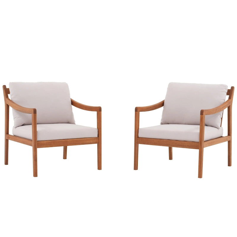 Outdoor Single Solid Wooden Chair