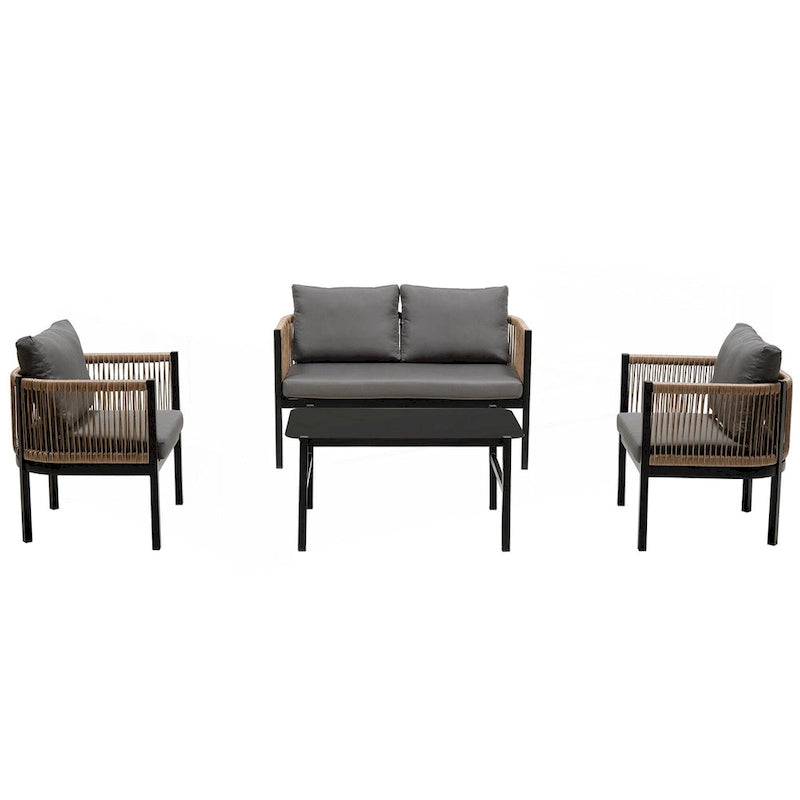 Multi-person Outdoor Sofa Combination with A Table