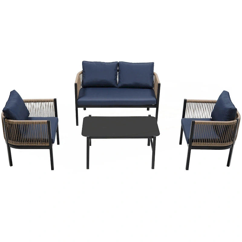 Multi-person Outdoor Sofa Combination with A Table