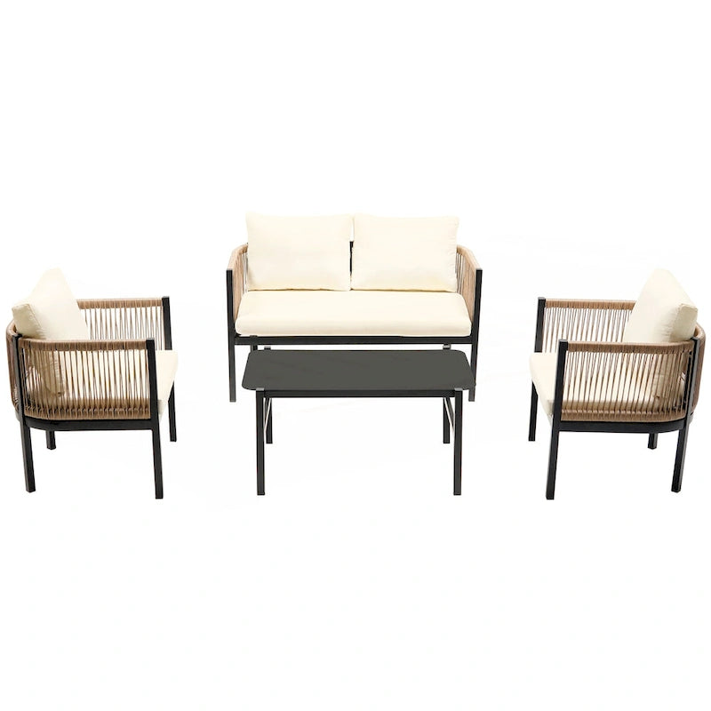 Multi-person Outdoor Sofa Combination with A Table
