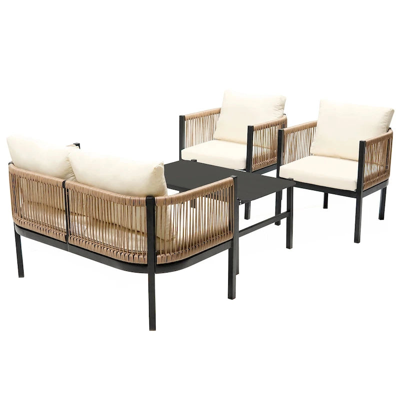 Multi-person Outdoor Sofa Combination with A Table