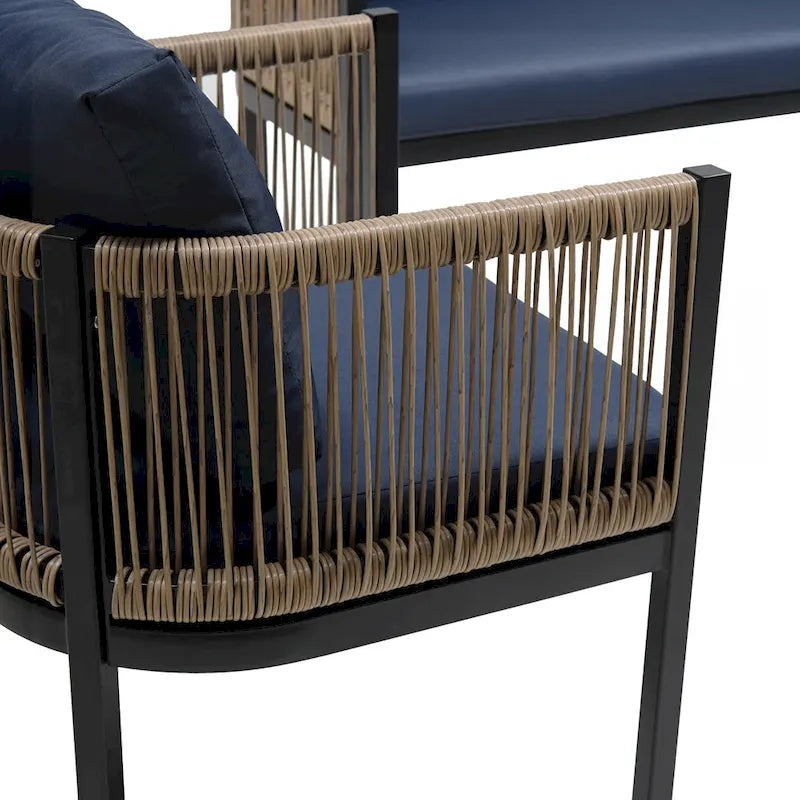 Multi-person Outdoor Sofa Combination with A Table