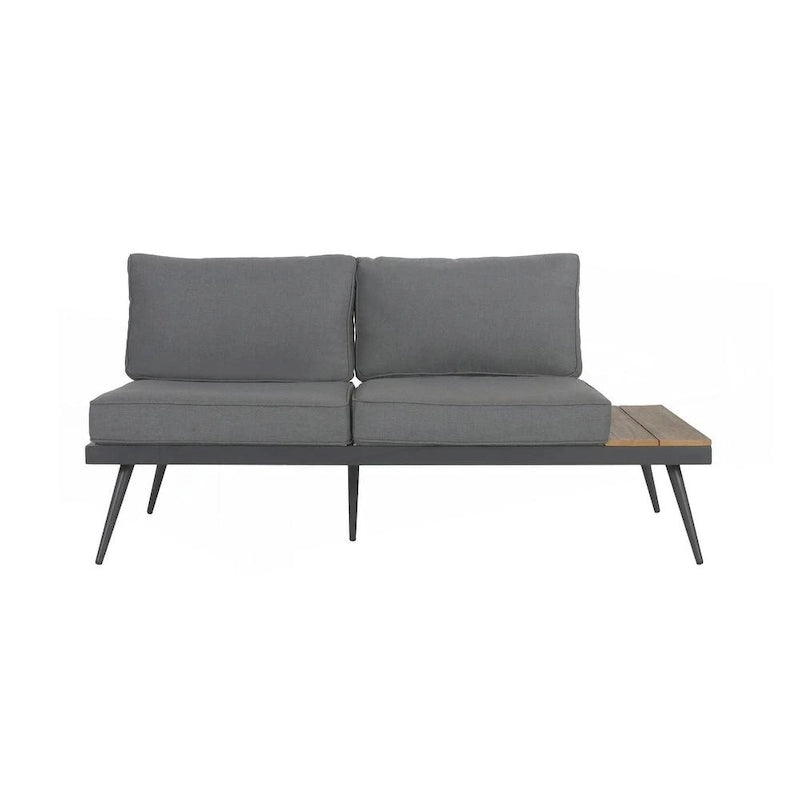 Outdoor V-Shaped 4-Piece Alum Patio Sofa Set
