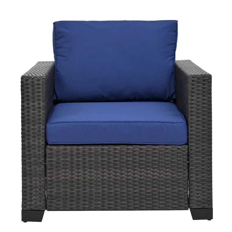 10-Piece Rattan Sectional Sofa Set with Storage Table & Waterproof Cushions