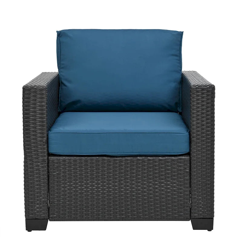 10-Piece Rattan Sectional Sofa Set with Storage Table & Waterproof Cushions