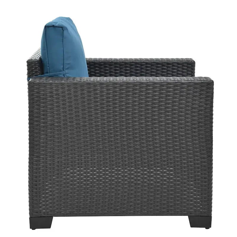 10-Piece Rattan Sectional Sofa Set with Storage Table & Waterproof Cushions