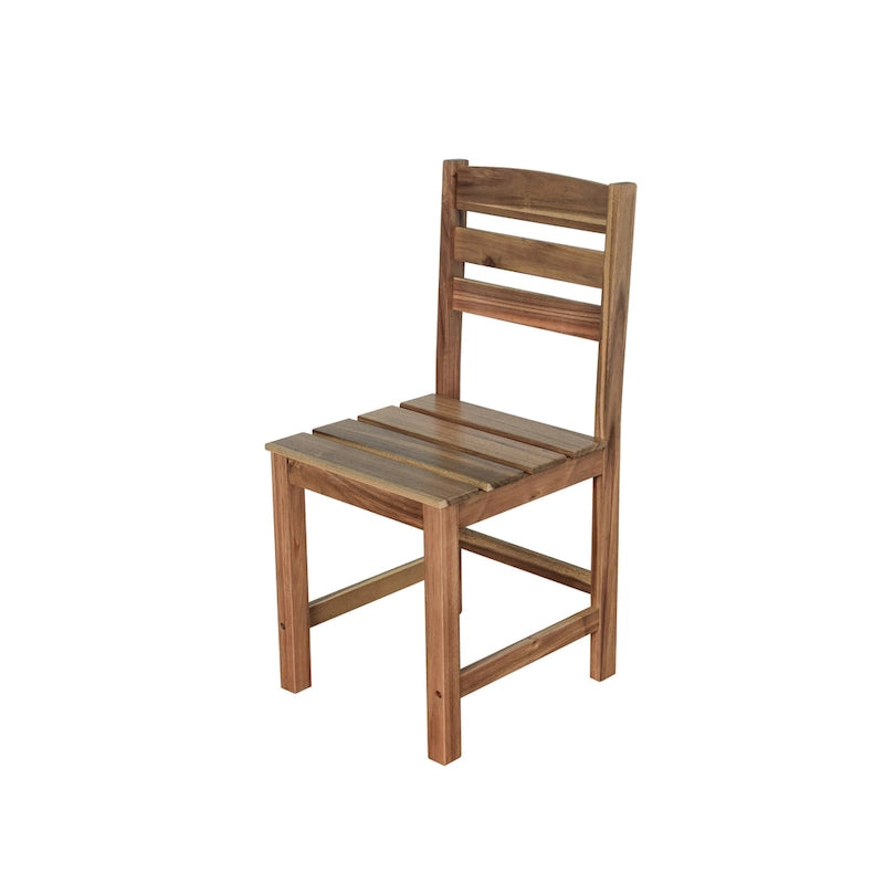 Roomfitters High-Quality Acacia Wood Outdoor Table and Chair Set for Patio, Balcony, Backyard