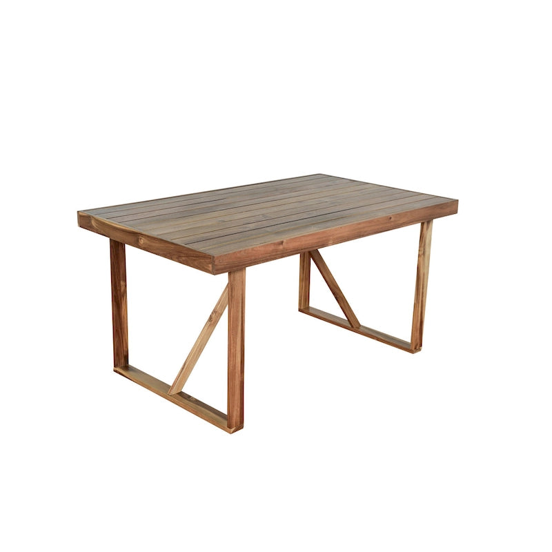 Roomfitters High-Quality Acacia Wood Outdoor Table and Chair Set for Patio, Balcony, Backyard