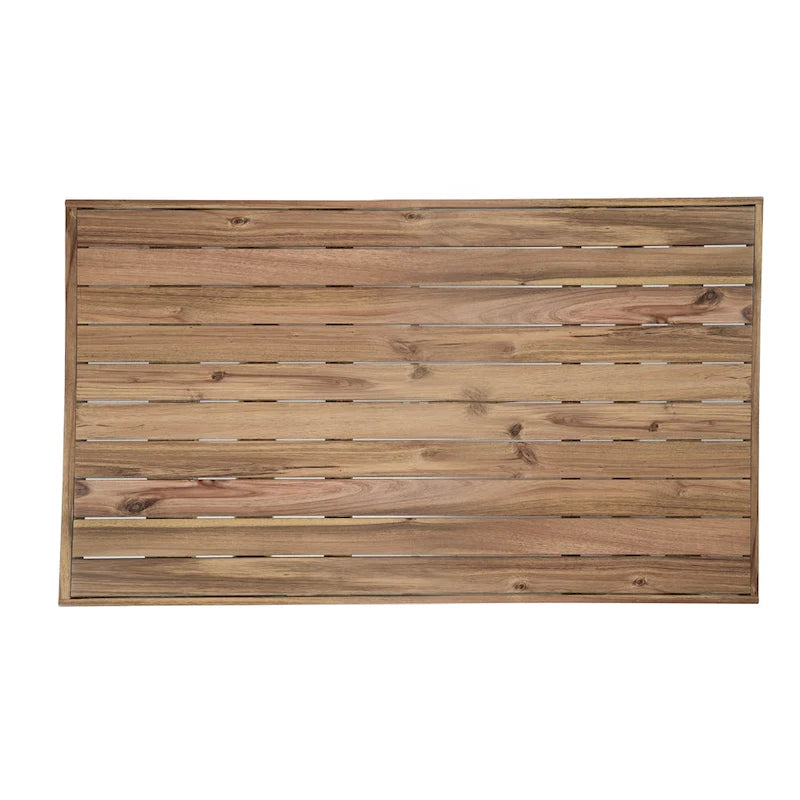 Roomfitters High-Quality Acacia Wood Outdoor Table and Chair Set for Patio, Balcony, Backyard