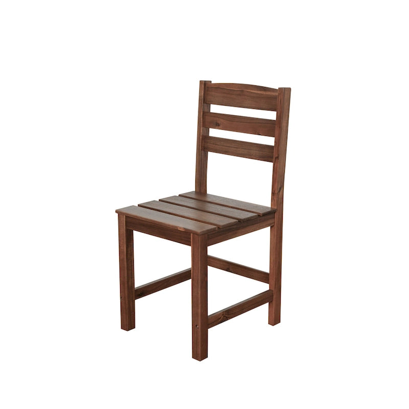 Roomfitters High-Quality Acacia Wood Outdoor Table and Chair Set for Patio, Balcony, Backyard