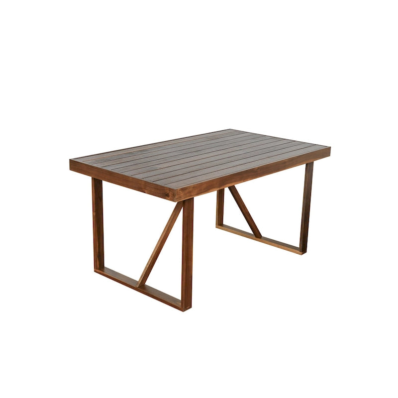 Roomfitters High-Quality Acacia Wood Outdoor Table and Chair Set for Patio, Balcony, Backyard