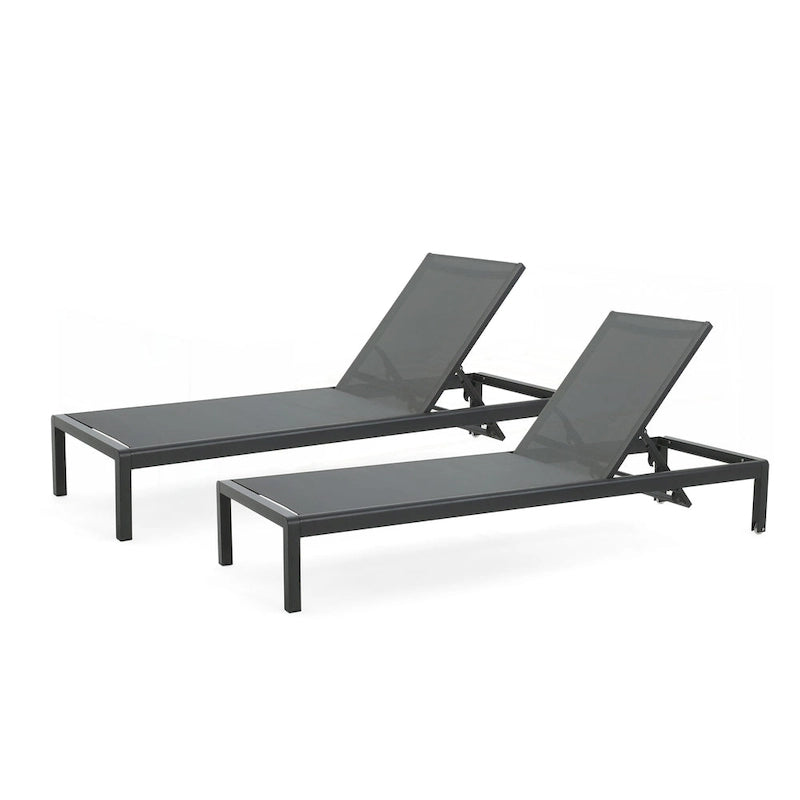 Outdoor Chaise Lounge Chair Set of 2