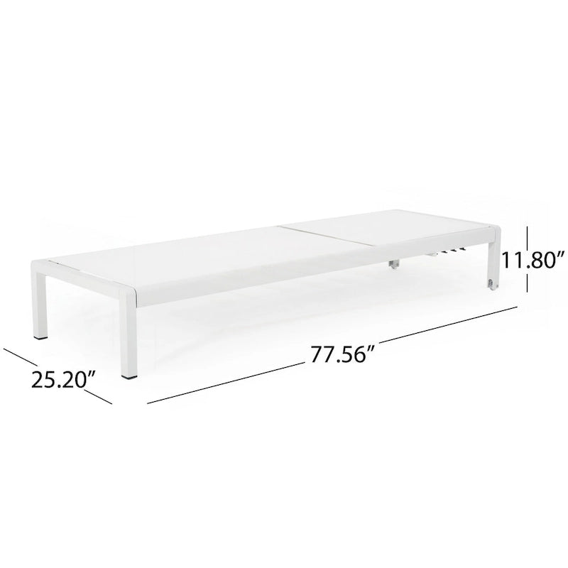 Outdoor Chaise Lounge Chair Set of 2