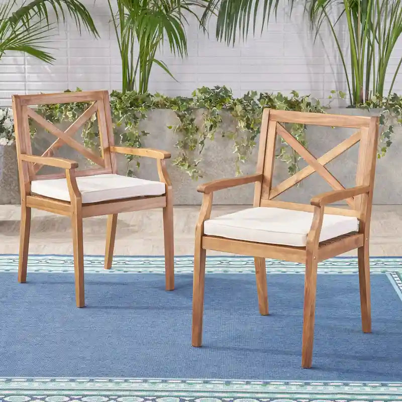 2PCS Dining chair with cusions