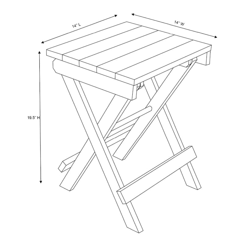 Las Cabos Fully Assembled All-Weather Outdoor Folding Bistro Set - 3-piece