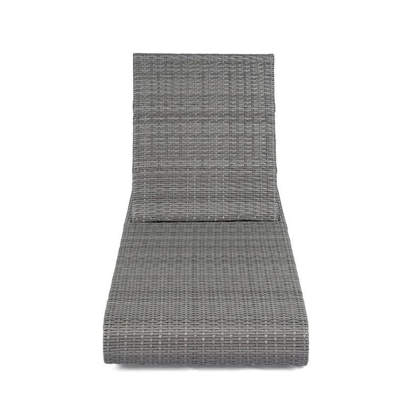 Christopher Knight Home- Angela PE Rattan Outdoor Chaise Lounge Set Of 2
