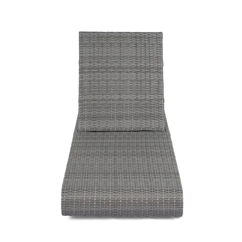 Christopher Knight Home- Angela PE Rattan Outdoor Chaise Lounge Set Of 2