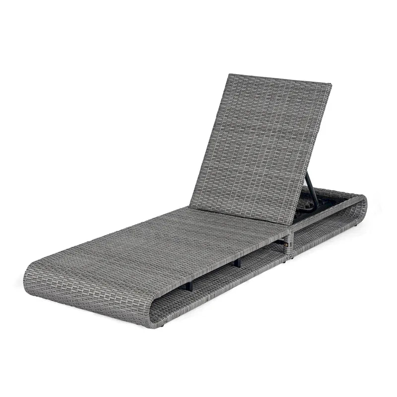 Christopher Knight Home- Angela PE Rattan Outdoor Chaise Lounge Set Of 2