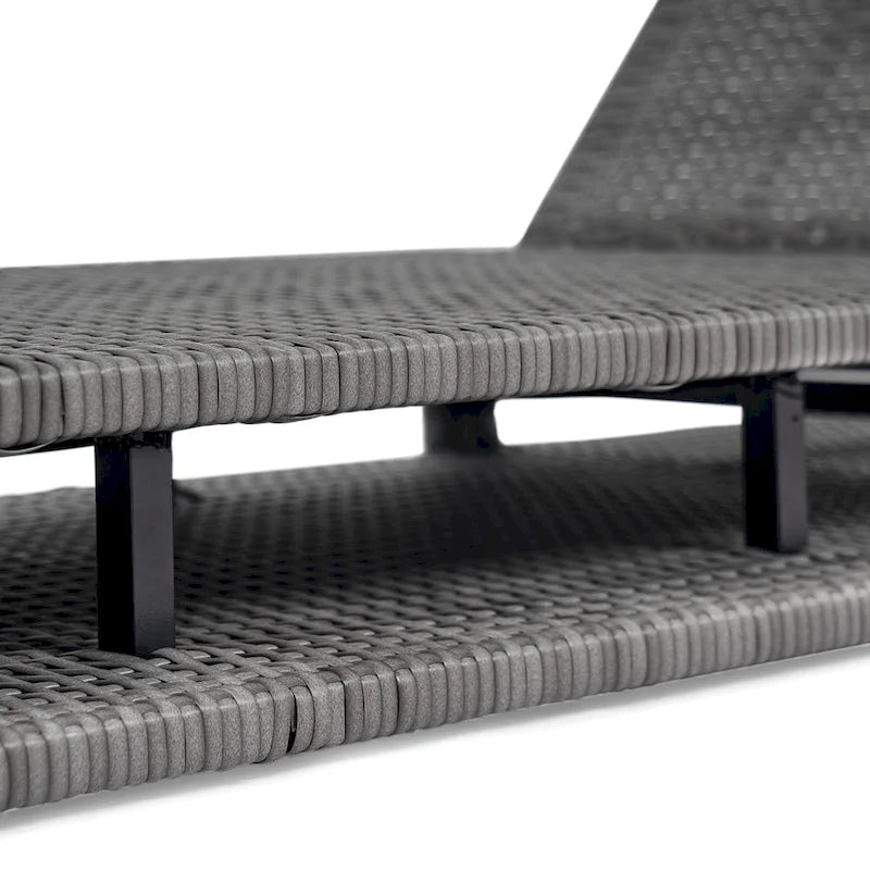 Christopher Knight Home- Angela PE Rattan Outdoor Chaise Lounge Set Of 2