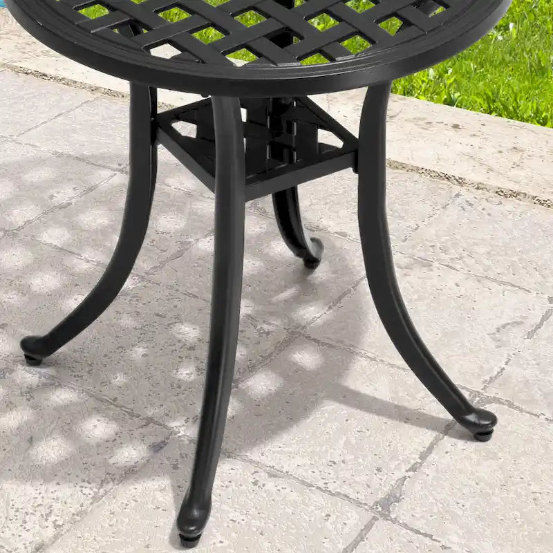 Outdoor Adjustable Patio Chaise Lounge Chair with Side Table Cushion