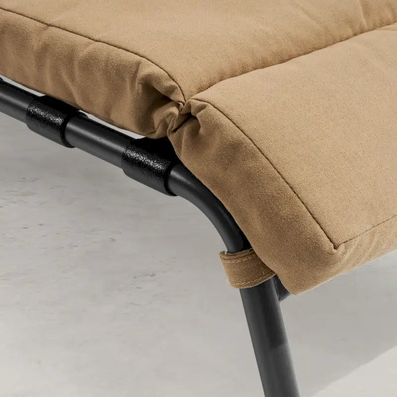Outdoor Adjustable Patio Chaise Lounge Chair with Side Table Cushion